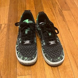Mens Nike Air Force 1 Low Crater Flyknit Black Scream Green Size 6